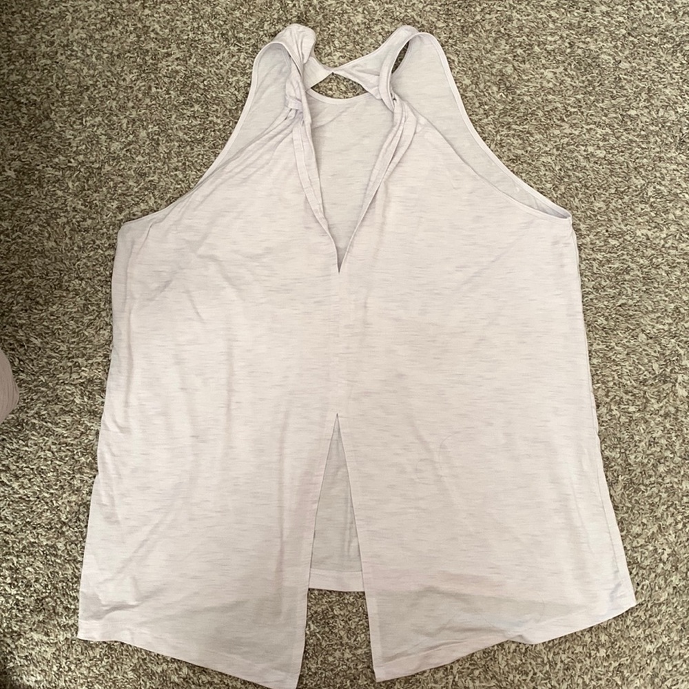 Gapfit purple and white heathered athletic tank